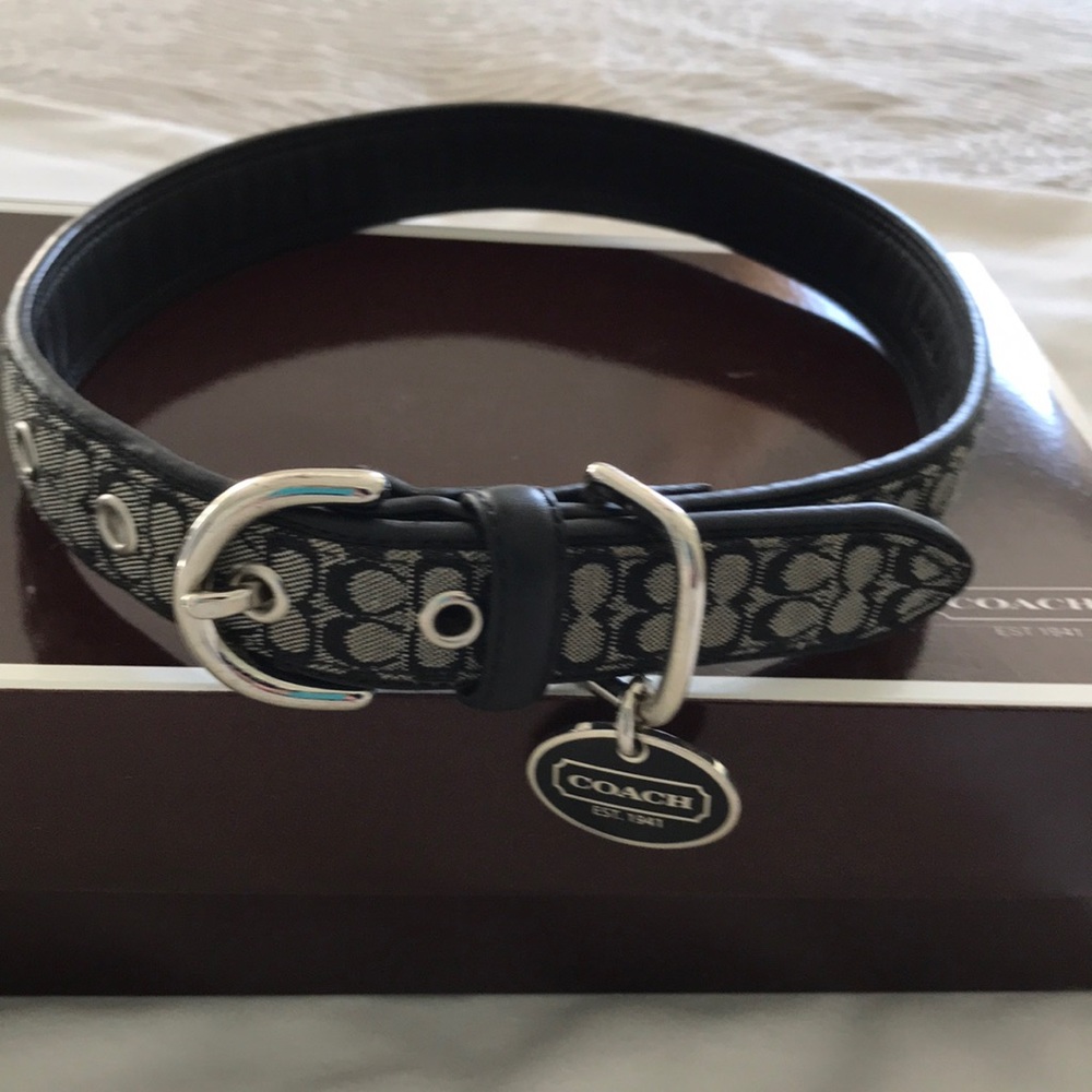 Large COACH Dog Collar